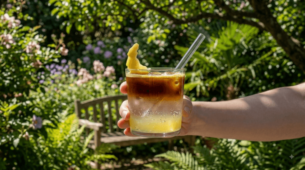 Yuzu Americano on ice